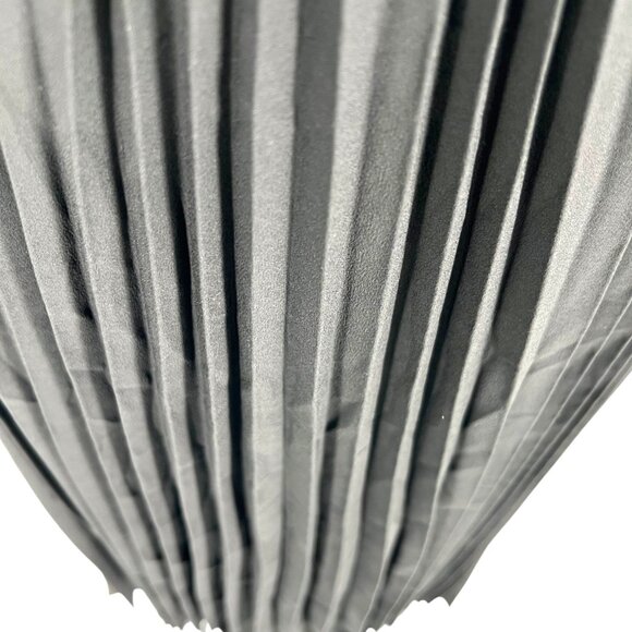 Halogen Pleated High Neck Sleeveless Handkerchief Dress Black Size Large NWOT - Picture 7 of 10